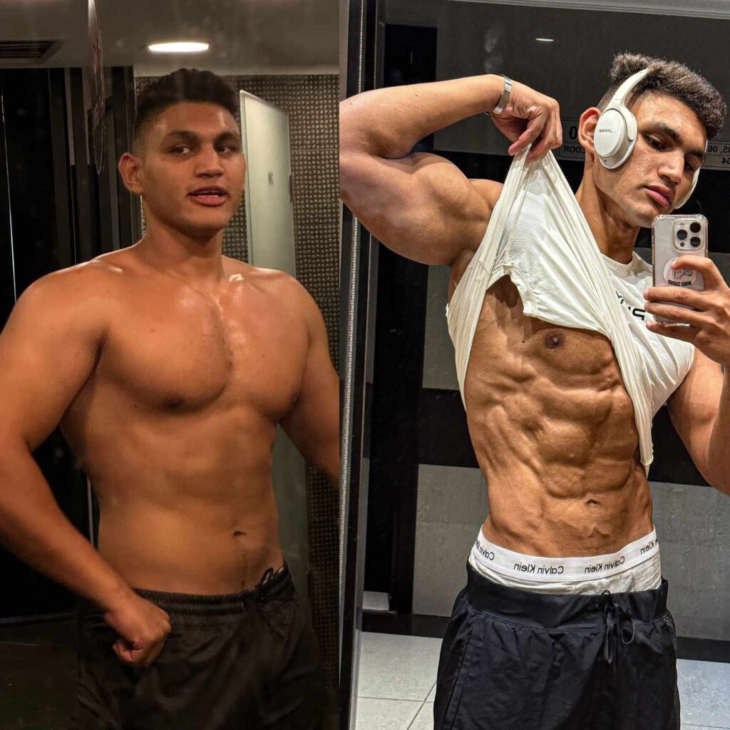 Before and after transformation for Dr. Abdallah Gamal