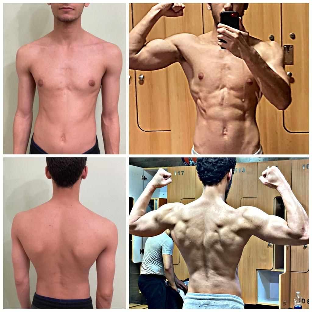Before and after transformation for Amr Geme3y